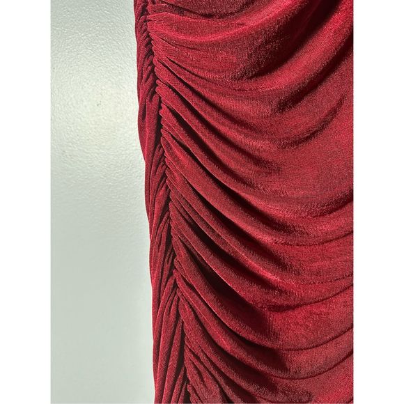 New Anthropologie MISHA Pauline Asymmetrical High-Slit Maxi Dress Size Us 10 - Picture 8 of 11